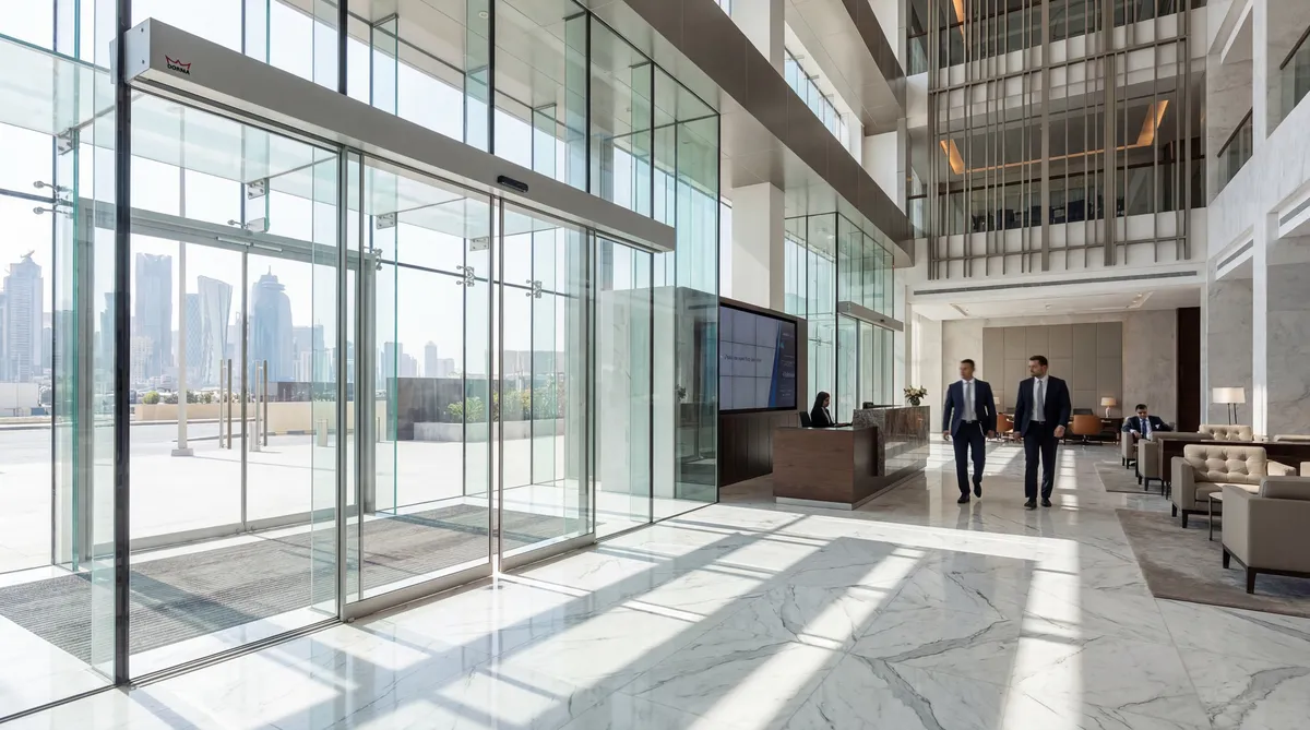 Automatic Glass Doors Doha - أبواب زجاجية أوتوماتيكية